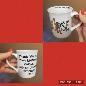 Lorrie Veasey Our Name Is Mud "Nicest Nurse" Coffee Mug